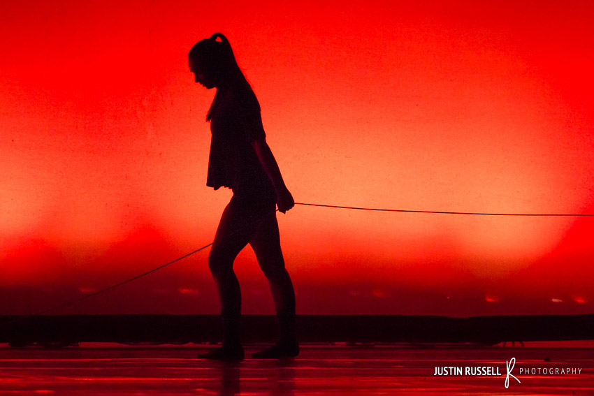 Silhouette from Maine dance showcase