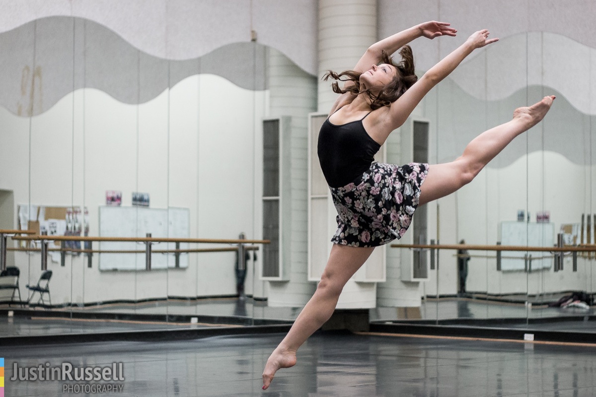 In the dance studio with Megan